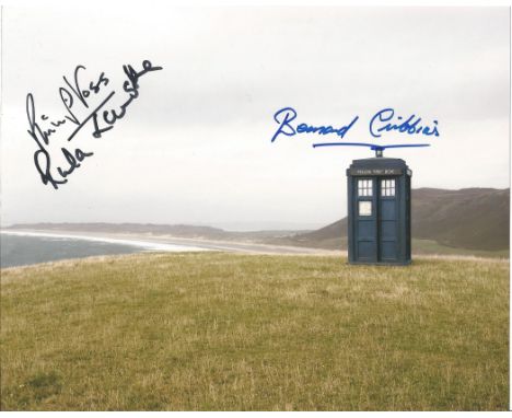 Bernard Cribbins, Philip Voss and Rula Lenska 10x8 signed colour photo. Bernard Cribbins, OBE is an English actor, comedian, 