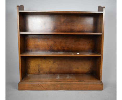 A Mid 20th Century Four Shelf Open Bookcase, 91cm wide 