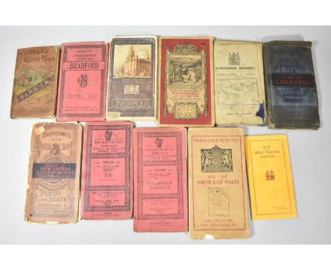 A Collection of Vintage Road Maps, Ordnance Survey Maps, Map of The Great Western Railway etc 