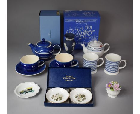 A Collection of Various Ceramics to Include Two Whittard Tea for Two Sets to include Boxed Examples, Boxed Wedgwood Jasperwar