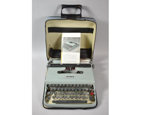 A Vintage Cased Manual Typewriter, Lettera 22 