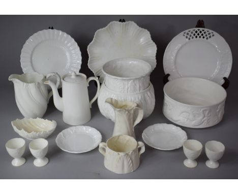 A Collection of Countryware and Creamware Ceramics to Include Examples by Aynsley Coalport and Royal Worcester to Include Bow