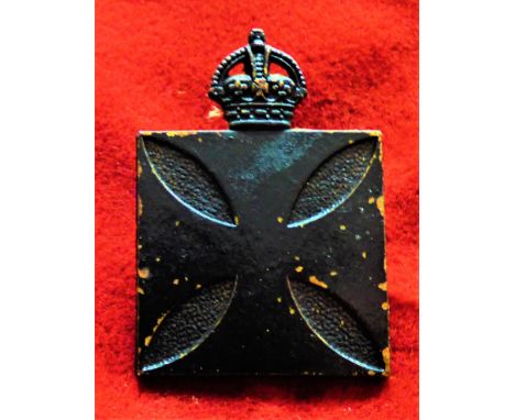 Royal Army Chaplains Department Cap Badge (Brass), two lugs. Christian Chaplains pattern worn up to 1922. K&amp;K: 973