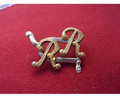 The City of London Yeomanry (Rough Riders) Cap Badge (Bi-metal), slider and makers mark L&amp;AM. K&amp;K: 2320
