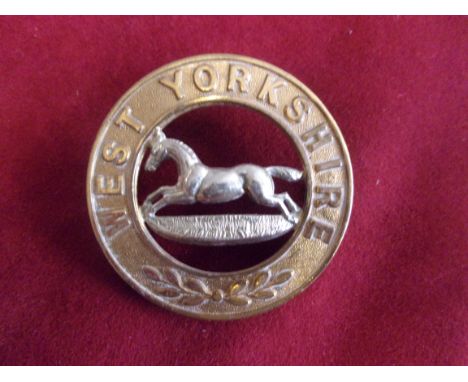 West Yorkshire Regiment Victorian Other Ranks Helmet Plate Centre 1881-1901 (Bi-metal construction) K&amp;K: 303. Three lugs.