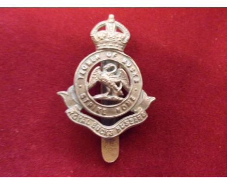 Royal Buckinghamshire Hussars Other Ranks Cap Badge (Brass), slider. K&amp;K: 1441