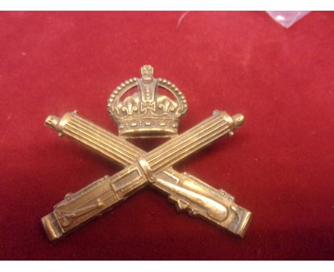 Machine Gun Corps WWI Brass Cap badge (Brass), two lugs. K&amp;K: 1154