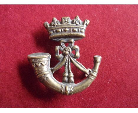 The Duke of Cornwall's Light Infantry Victorian Cap Badge (Brass), three lugs. K&amp;K: 606