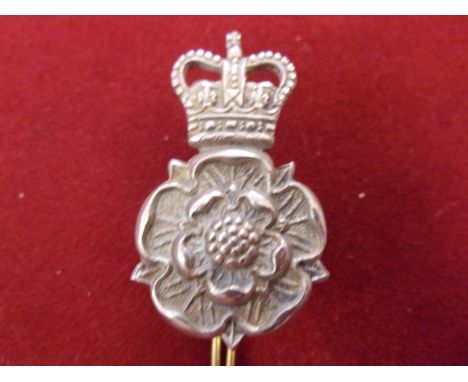 The Queen's Own Yorkshire Yeomanry Dragoons Cap Badge (White-metal), long lugs, QC. Not listed in K&amp;K.