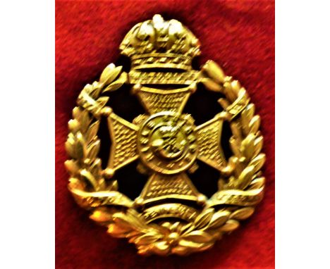 Rifle Brigade (The Prince Consort's Own) Officers Cap Badge (Gilding-metal), brooch fitting. K&amp;K: 703