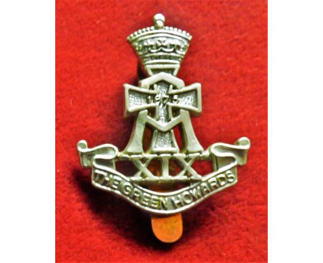 The Green Howards (Alexandra, Princess of Wales's Own Yorkshire Regiment) Cap Badge (White-metal), slider. K&amp;K: 1985