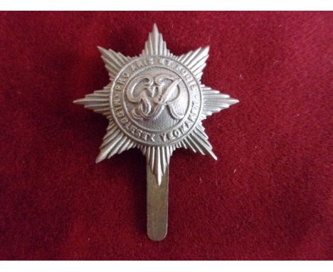 1st County of London Yeomanry (Middlesex, Duke of Cambridge's Hussars) Cap Badge, slider. K&amp;K: 2334