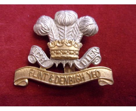 The Denbighshire (Flintshire and Denbigh) Yeomanry  EIIR Cap Badge (Anodised), slider. K&amp;K: 2351