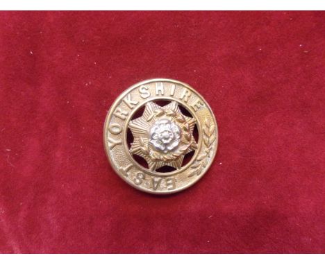 East Yorkshire Regiment Victorian Other Ranks Helmet Plate Centre 1881-1901 (Bi-metal construction) K&amp;K: 304. Three lugs.