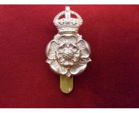 The Queen's Own Yorkshire Yeomanry Dragoons Cap Badge (White-metal), slider, sealed 11 October 1951. K&amp;K: 2296