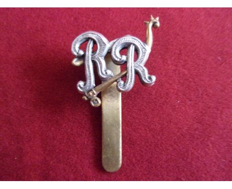 The City of London Yeomanry (Rough Riders) Cap Badge (Bi-metal), two lugs. K&amp;K: 2320