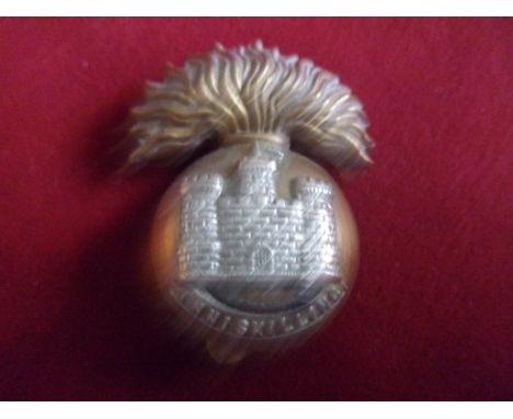 Royal Inniskilling Fusiliers WWI Cap Badge (Bi-metal), slider. K&amp;K: 632