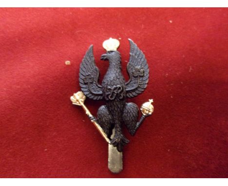 14th/20th King's Hussars EIIR Cap Badge (Black-painted and anodised), two lugs. K&amp;K: 1907