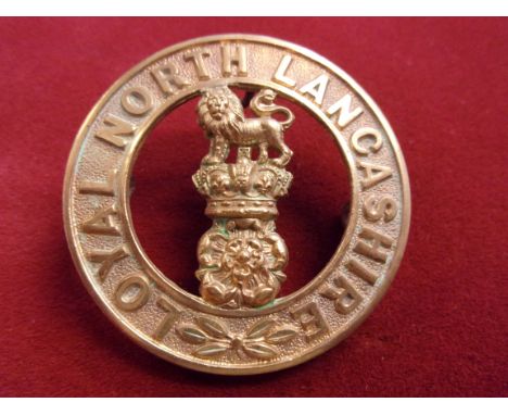Loyal North Lancashire Regiment Victorian Other Ranks Helmet Plate Centre, in the centre is the Lancastrian Rose surmounted b
