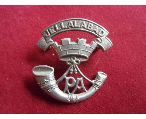 Prince Albert's (Somerset Light Infantry) WWI Cap Badge (White-metal), two lugs. K&amp;K: 607