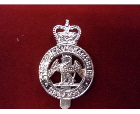 Royal Buckinghamshire Regiment Cap Badge (Anodised), slider. K&amp;K: 2347