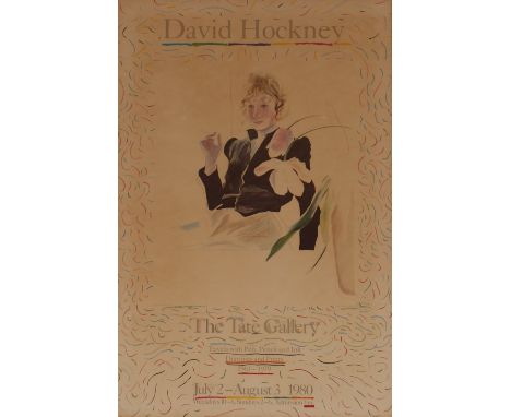 Gallery poster, David Hockney The Tate Gallery July / August 1980