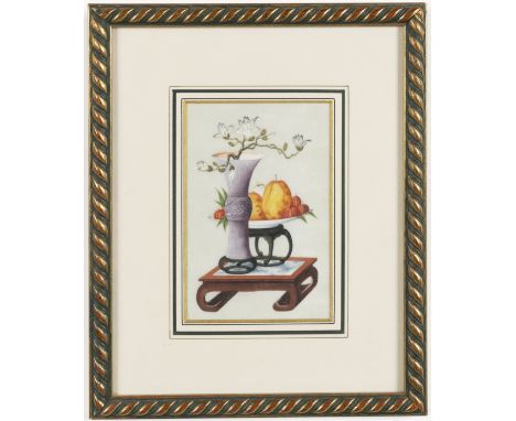 Chinese School, 19th CenturyGardening and manual pursuitsA set of six; together with various studies of butterflies, flowers,