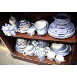 A quantity of Spode "Italian" pattern china, a selection of "Old Willow" pattern china and other