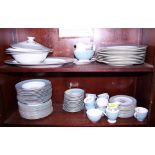 A Royal Doulton "Rose Elegans" pattern part combination service for twelve