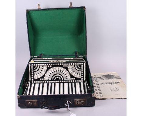 A Casali Verona accordion, in case