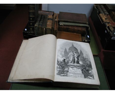 The Illustrated London News - Vol 26 Jan to June 1855, pub. William Little, 198 Strand, London, marbled boards; The Rose and 