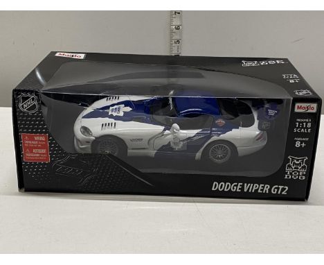 A boxed Maisto Dodge Viper GT2 1:18 scale model 