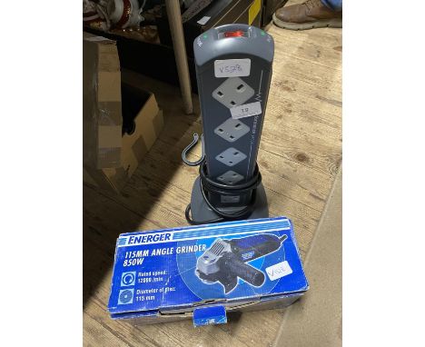 a 115mm electric disc grinder and extension lead in GWO shipping unavailable 