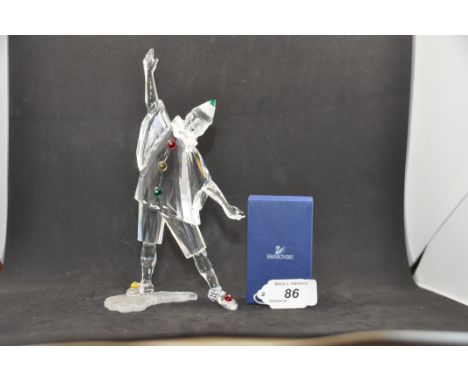 SWAROVSKI CRYSTAL ANNUAL EDITION 1999 PIERROT (7400/099000), FIRST PIECE OF MASQUERADE TRILOGY, SIGNED BY DESiGNER, BOXED BUT