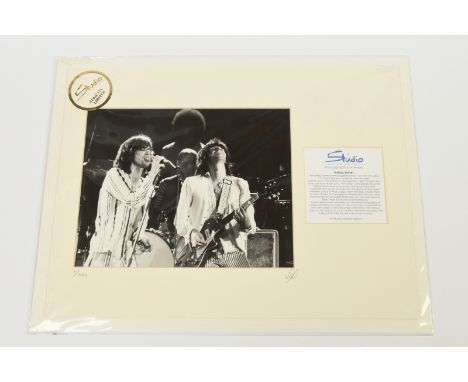 The Rolling Stones Limited Edition Photographs by Studios Limited Editions. A collection of 10 black &amp; white and colour l