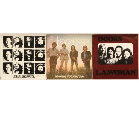 A trio of The Doors LPs to include (1) Waiting For The Sun (1968 US 1st Press, Elektra - EKS-74024, Gatefold Sleeve); (2) The