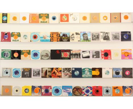 A large collection of 1960s/70s 7" Singles to include artists; Juicy Lucy, Lindisfarne, Moulin Rouge, Smokie, Manfred Mann's 
