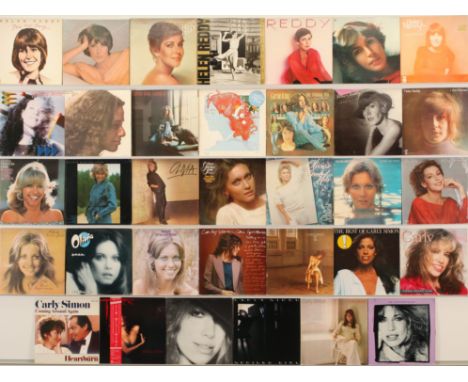 A collection of Female Pop artists LPs to include; (1) Carole King - Tapestry; (2) Carole King - Rhymes &amp; Reason; (3) Car