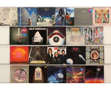 A collection of Prog/Jazz Rock LPs and 12" to include (1) Yes - Relayer (1974 UK Press, K 50096); (2) Yes - Going For The One