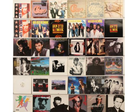 A collection Soft Rock LPs and 12" to include artists; Dan Reed Network, Rick Springfield, Michael Quatro, Richard Marx, Mr. 