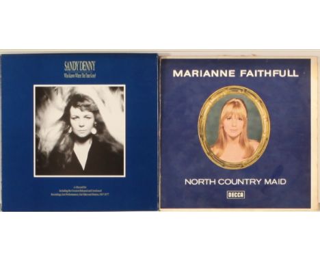 A Paired Folk Rock Singers LP and Boxset to include (1) Marianne Faithful - North Country Maid (1966 Germany Press, Decca - B