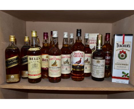 WHISKY, fourteen bottles of blended Whisky comprising three bottles of JOHNNIE WALKER BLACK LABEL Extra Special Old Scotch Wh