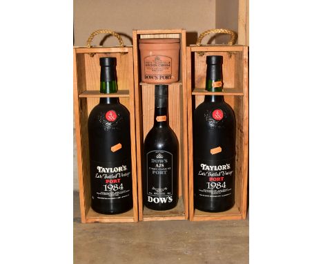 PORT, two Magnum's of Taylor's 1984 LBV Port bottled in 1989, fill level mid-low neck, seals intact, both in wood boxes, with