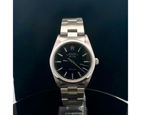 ROLEX BRAND AIR KING MODEL REFERENCE NUMBER 14000 AUTOMATIC CHARGING CASE MATERIAL STEEL STRAP MATERIAL STEEL YEAR OF PRODUCT
