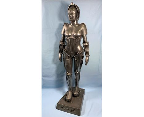 Compulsion Gallery: A large modern statue from 'Metropolis', directed by Fritz Lang in 1927, the Gynoid robot figure known as