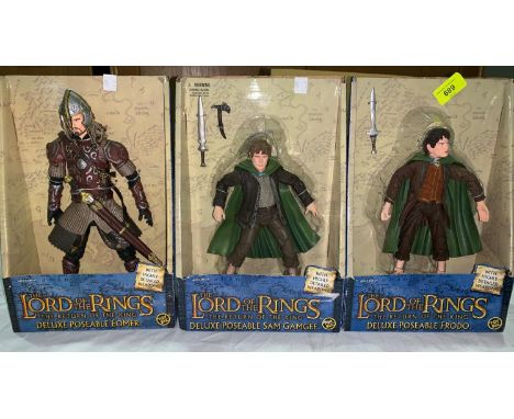 Lord of the Rings figures: Frodo in box and Sam Gamgee 