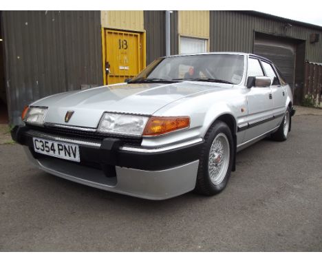 A 1986 Rover SDI Vitesse, registration number C354 PNV, chassis number SARRREW7CM342620, engine number 30A0003417, silver. Wi