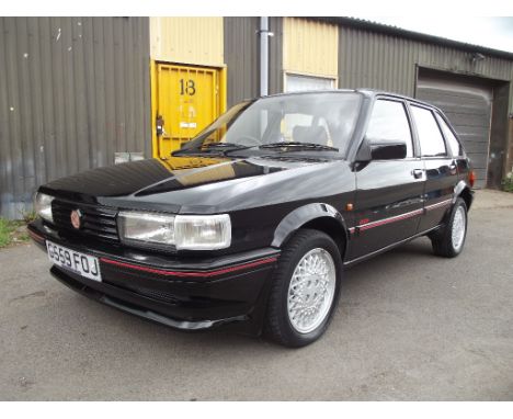 A 1989 MG Maestro 2.0 EFI, registration number G559 FOJ, black. This MG is a rare survivor being one of less than 50 still re