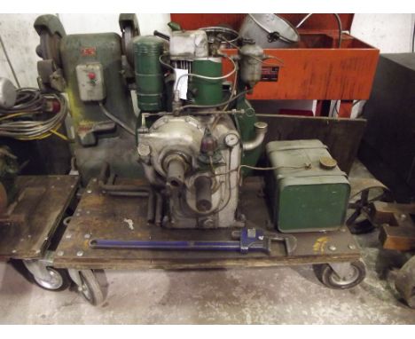 An Armstrong Siddeley diesel 6 hp type DE1772 air-cooled single cylinder engine, from deceased estate
Please note that there 