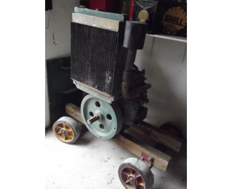 A John Fowler 2 cylinder water cooled 10 hp engine, from deceased estate
Please note that there is a £10+VAT minimum premium 
